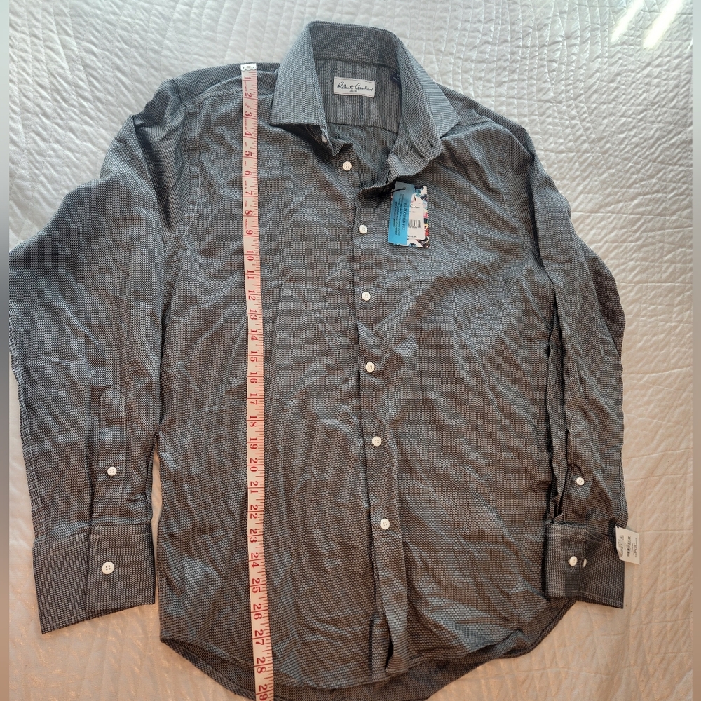 Robert Graham Charcoal Micro-Check Button-Down Shirt